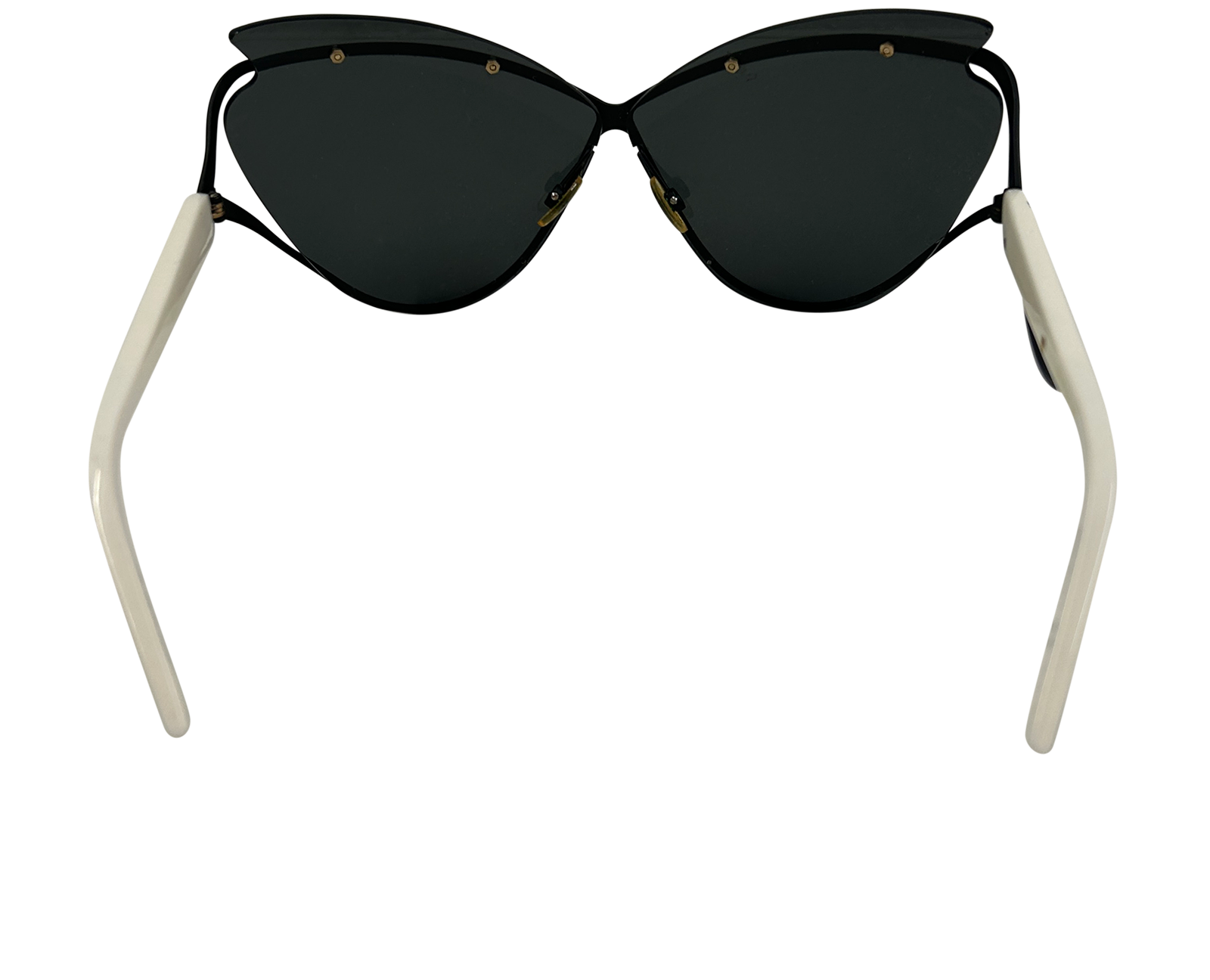 Cristian Dior Gafas  Mariposa, 40&euro;, Accesorios, Blanco/Negro, Tafetán - Acetato, Vista trasera